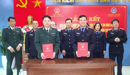 Ký kết Quy chế phối hợp trong công tác thi hành án dân sự giữa Viện...